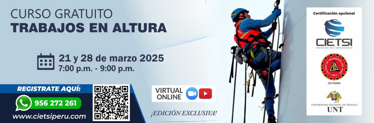 CURSO GRATUITO DE TRABAJOS EN ALTURA 2025